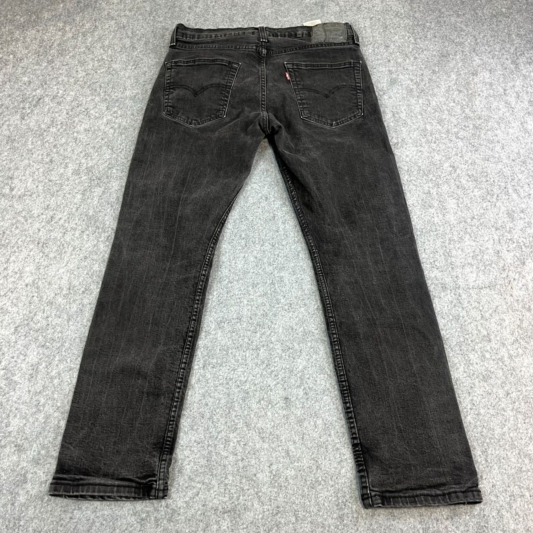 Levi's Levi's 502 Jeans Slim Tapered 32 30 Dark Wash Black Stretch Denim Men Size US 32 / EU 48 - 2 Thumbnail