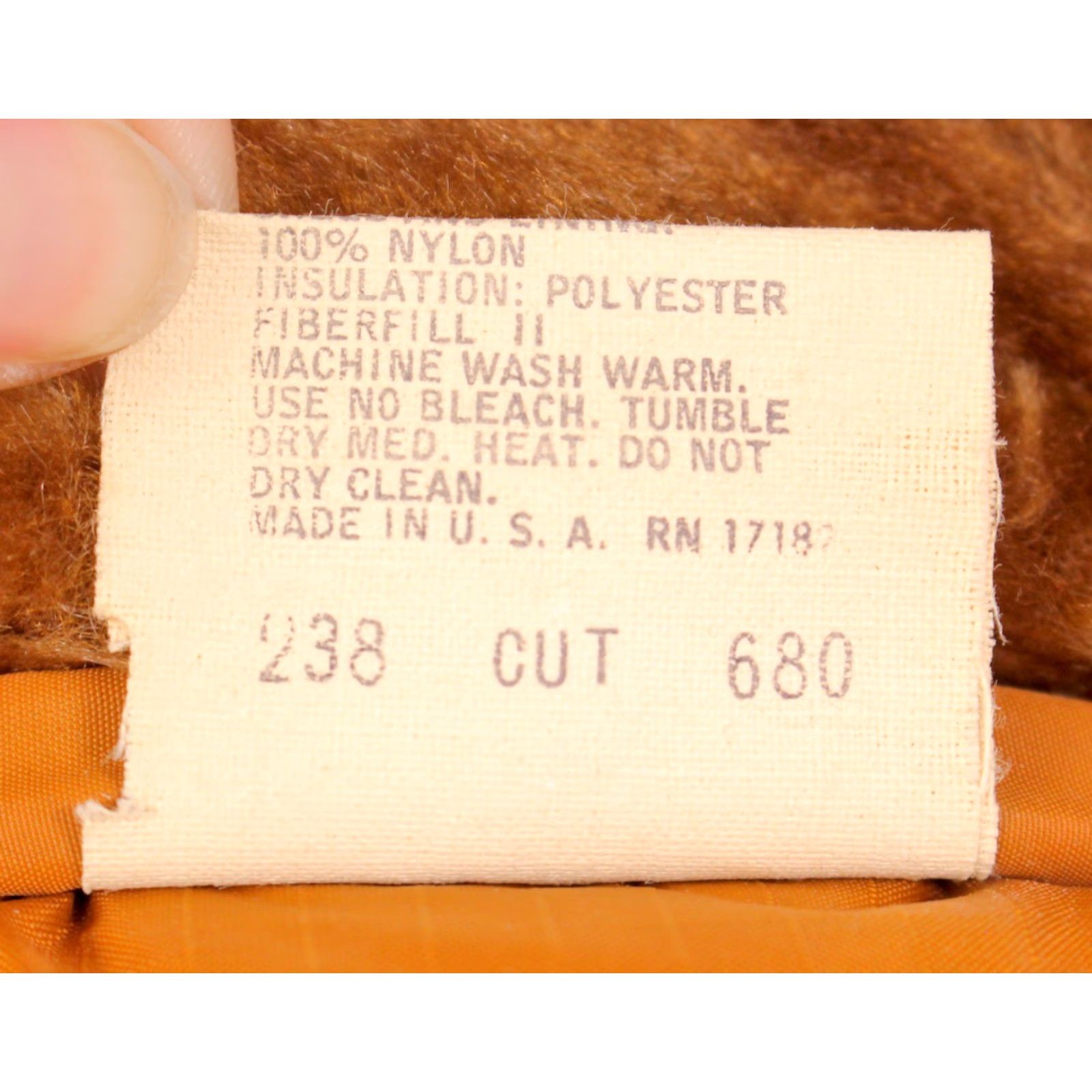 Walls Walls VTG 1970s Puffer Coat XS Brown Nylon Mens Puffer Coat 70s Walls NOS Vintage Coat Size US XS / EU 42 / 0 - 6 Thumbnail