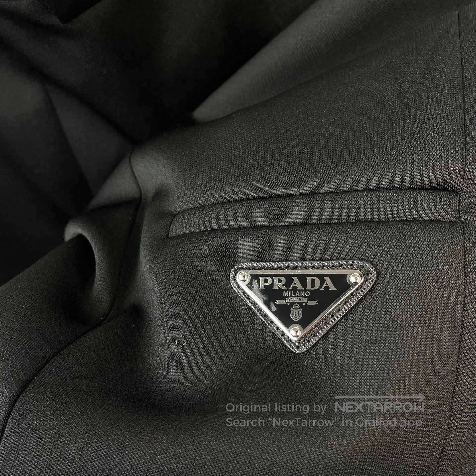 Other Prada Black Classic Triangular Logo Cycling Shorts| Size US 38 / EU 54 - 3 Thumbnail