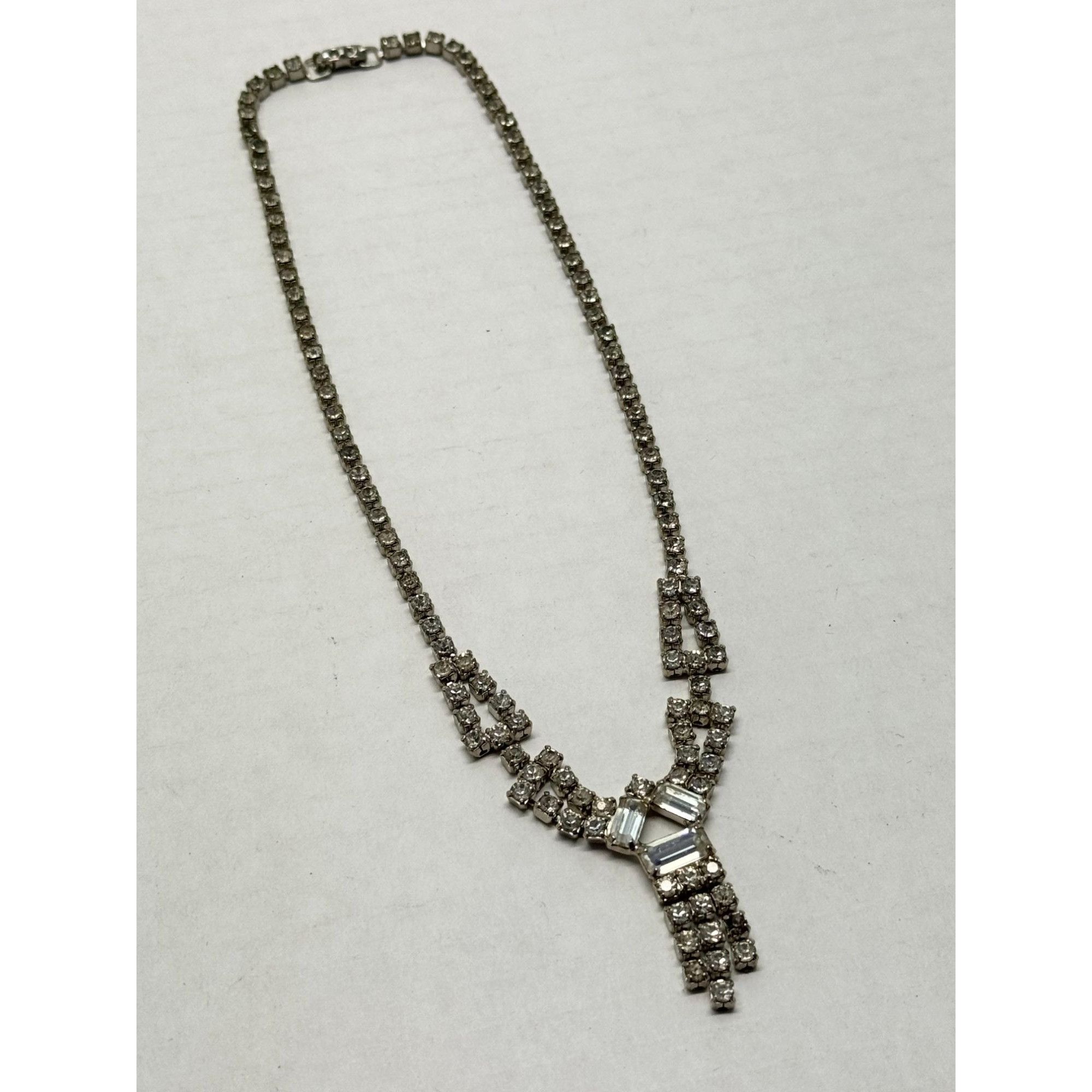 Vintage Vintage glass rhinestone collar necklace Size ONE SIZE - 2 Thumbnail