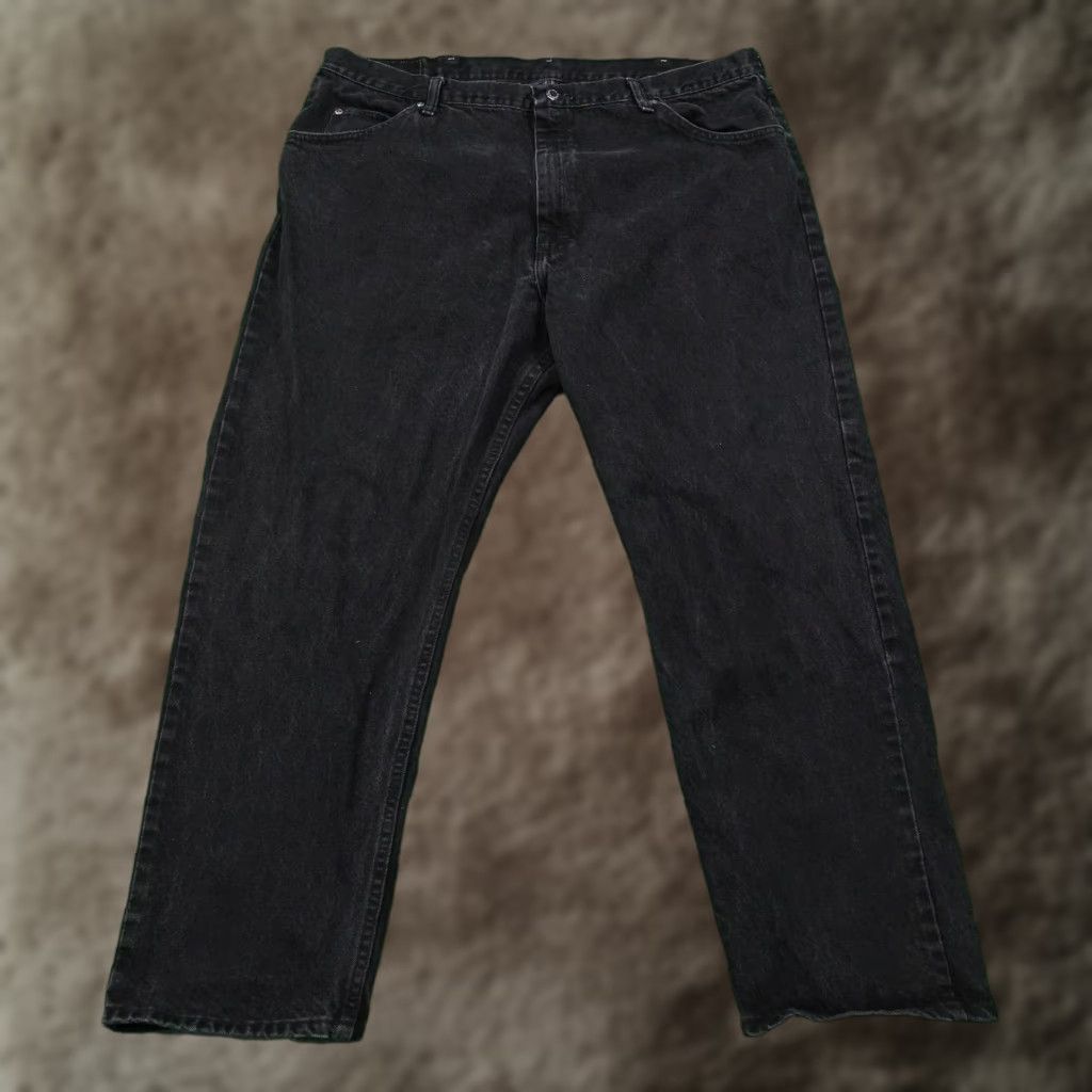 Wrangler VINTAGE Wrangler Jeans Mens 40x30 Black Straight Leg Authentic 97601CB Denim Size US 40 / EU 56 - 1 Thumbnail
