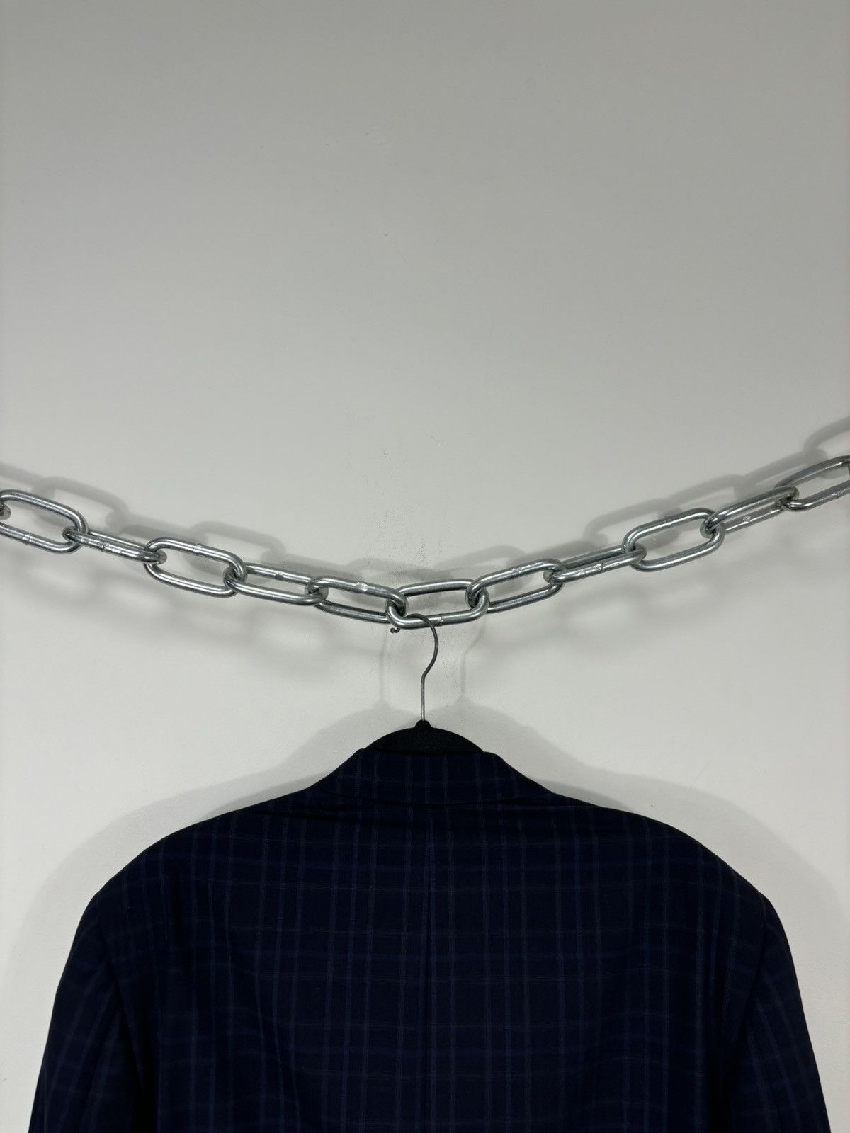 Aquascutum Aquascutum Men’s Windowpane Fine Worsted Wool Blazer Jacket Size 44R - 21 Thumbnail