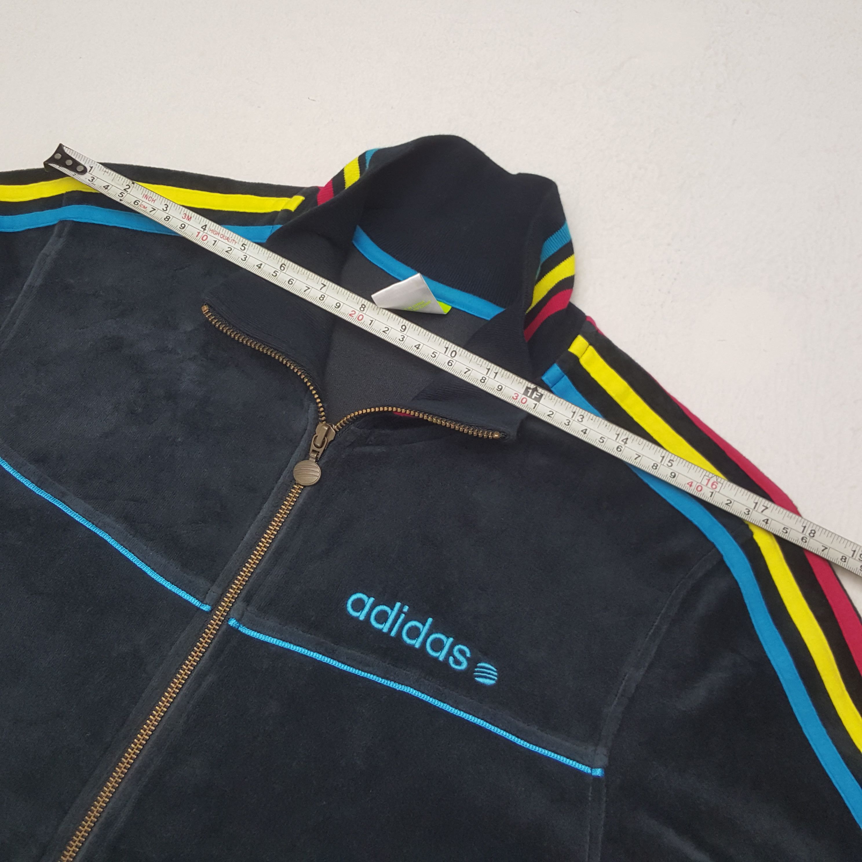 Adidas × Vintage Vintage Adidas American Sports Velvet Sweaters C283N12 Size US S / EU 44-46 / 1 - 6 Thumbnail