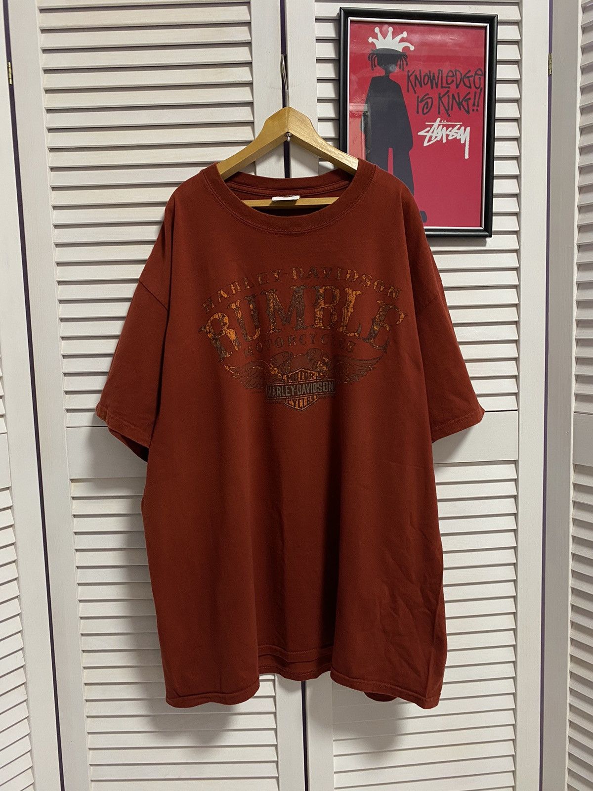 Harley Davidson Vintage T Shirt Tee Harley Davidson Cowboy Texas Tour Size US L / EU 52-54 / 3 - 2 Thumbnail