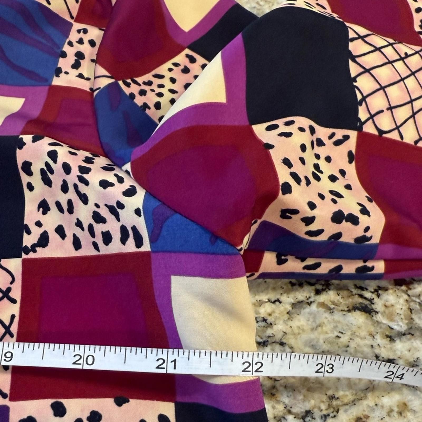Other Joan Leslie patchwork & leopard print top Plus SZ 16 Size XXL / US 16-18 / IT 52-54 - 8 Thumbnail