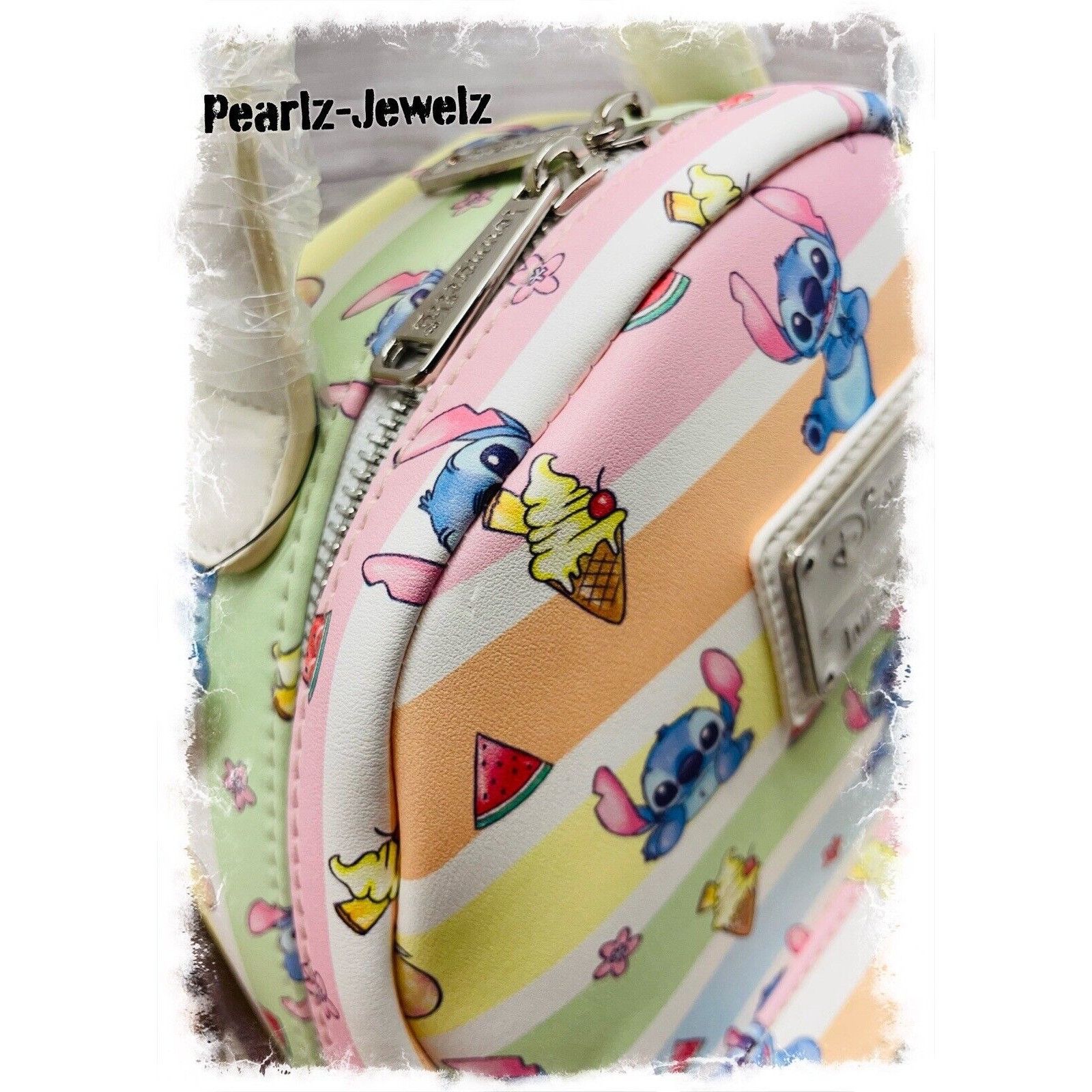Disney Loungefly Lilo & Stitch Fruits Rainbow Stripes Convertible B Size ONE SIZE - 5 Thumbnail