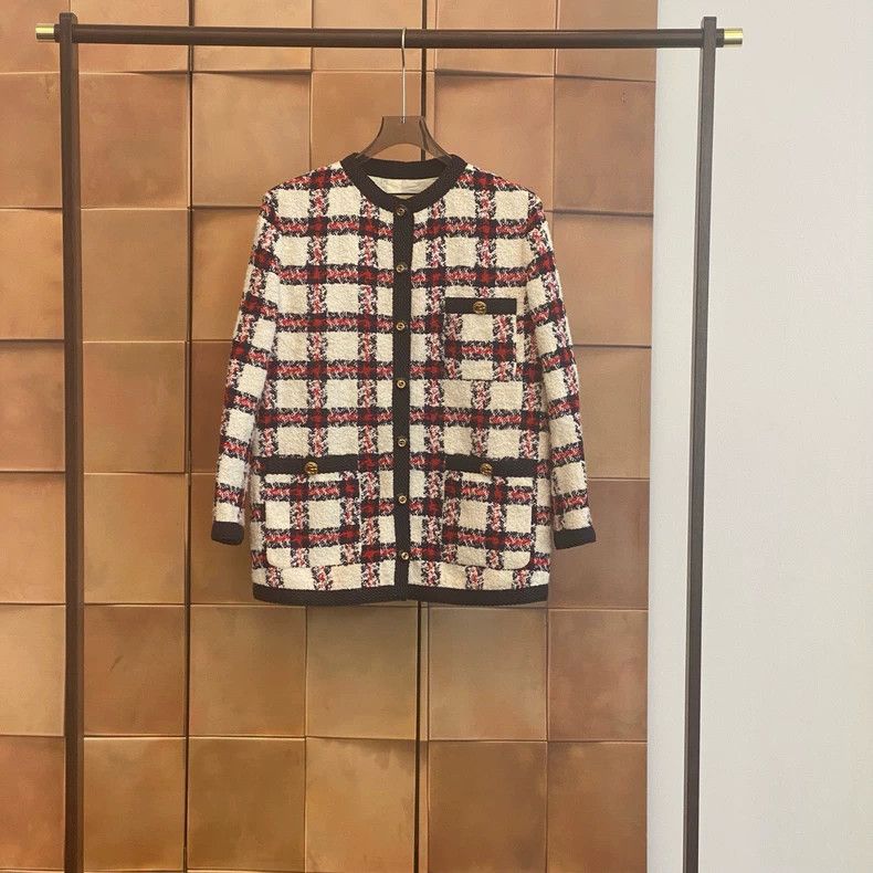 Gucci Gucci Popular plaid tweed gold buckle small fragrance style Size XS / US 0-2 / IT 36-38 - 1 Thumbnail