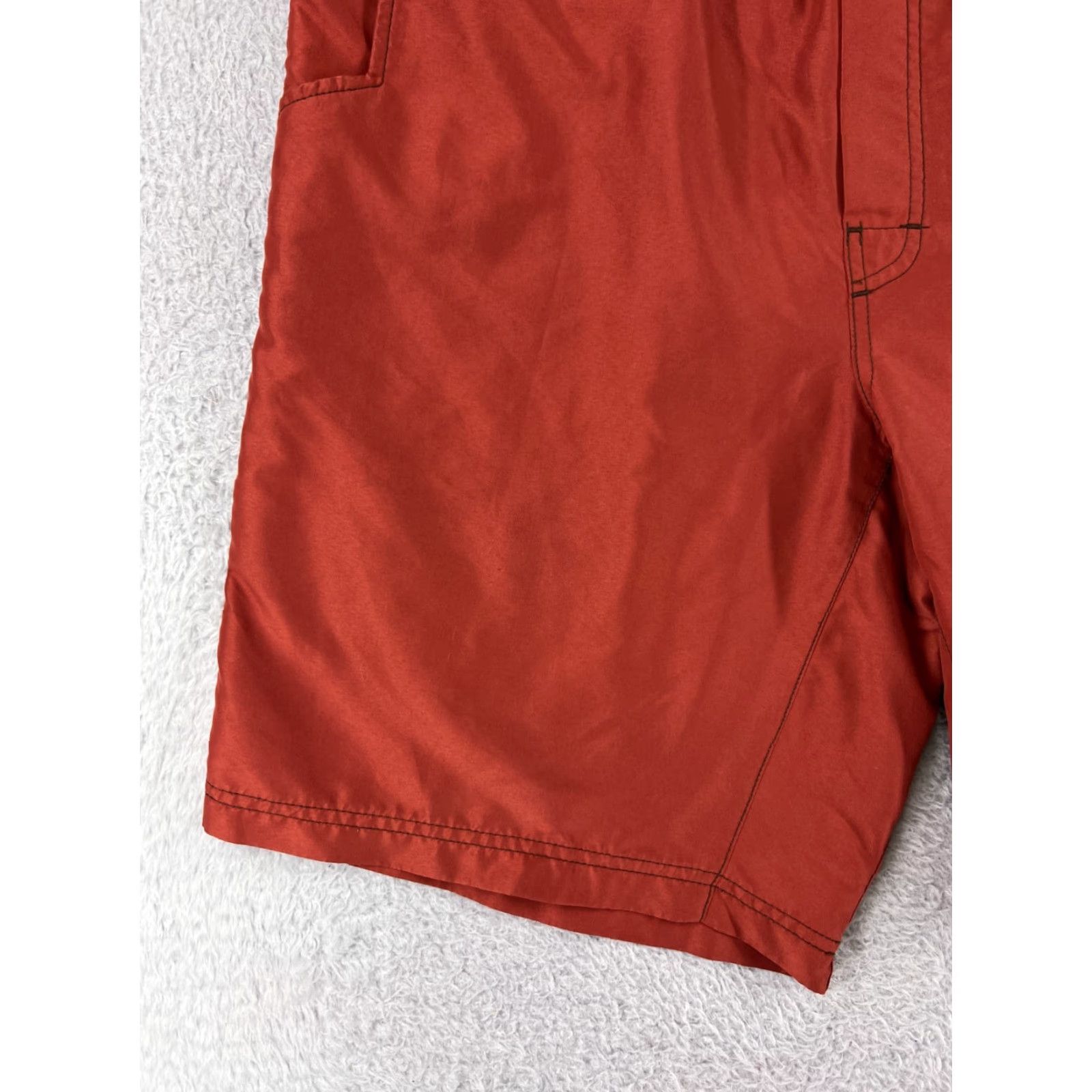 Prana prAna Mens Swim Trunks Bottom M Red Surf Beach Polyester Pockets Vintage No Size US 31 - 6 Thumbnail