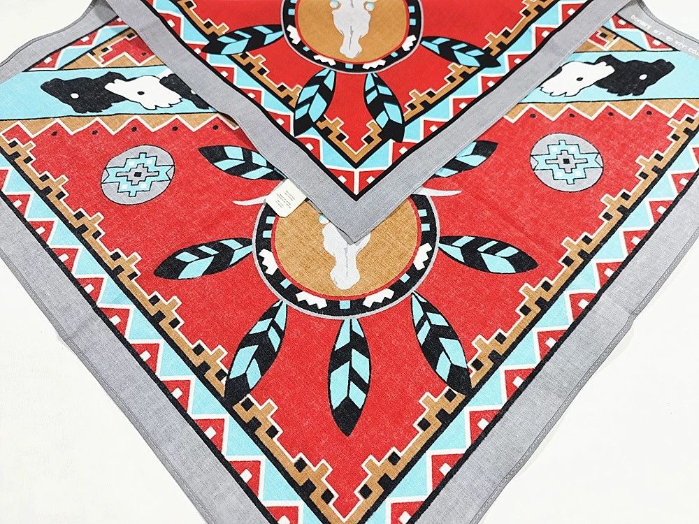 RRL Ralph Lauren RRL Vintage Rodeo Cowboy Bandanna COTTON Scarf handkerchief Size ONE SIZE - 6 Thumbnail