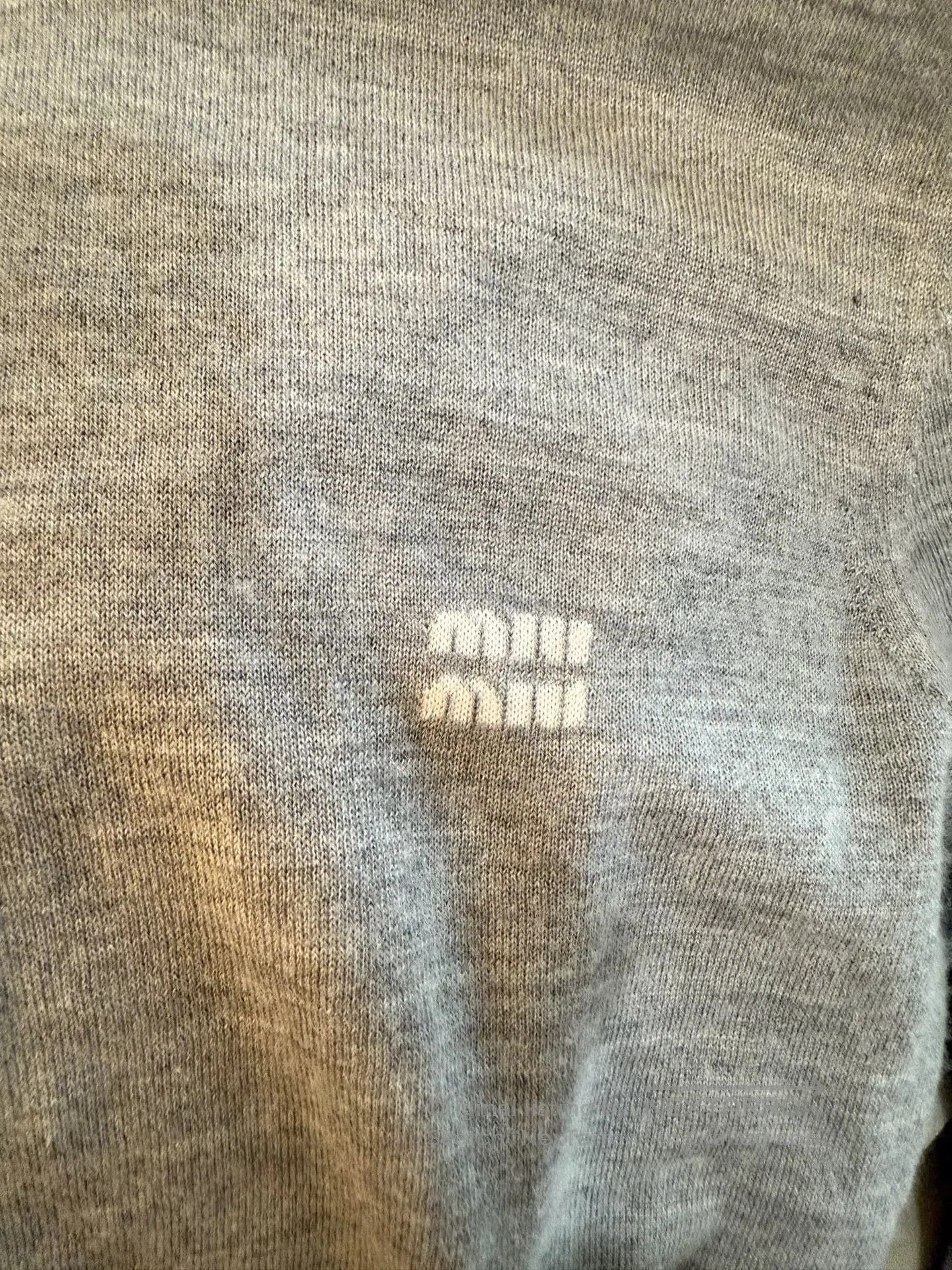 Miu Miu Miu Miu Gray Turtleneck Knit Sweater. Size S / US 4 / IT 40 - 7 Thumbnail