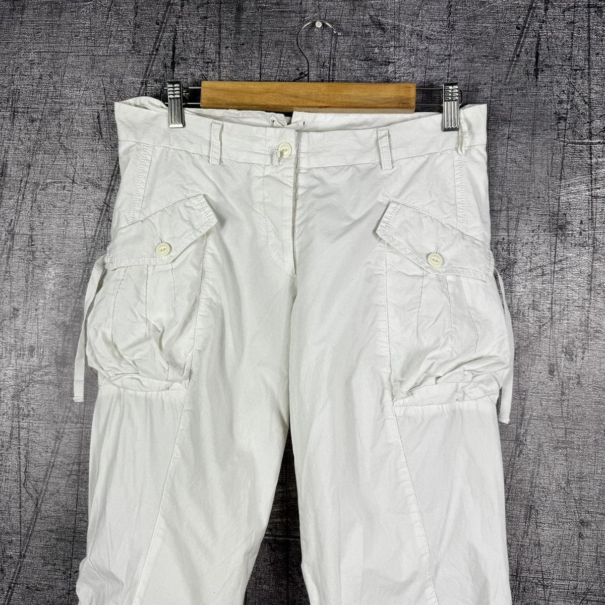 Marithe + Francois Girbaud Y2K Marithe Francois girbaud bondage avant-garde cargo pants Size 30" / US 8 / IT 44 - 2 Thumbnail