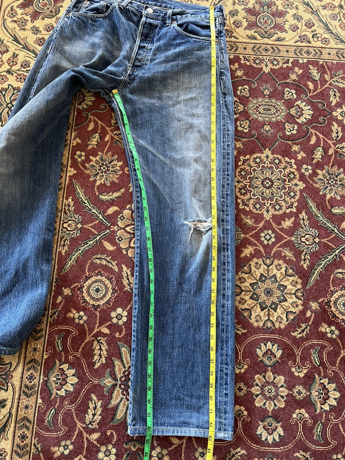 Levi's × Levi's Vintage Clothing VINTAGE LEVIS 503B BIG E SELVEDGE DISTRESSED JEANS Size US 32 / EU 48 - 17 Thumbnail