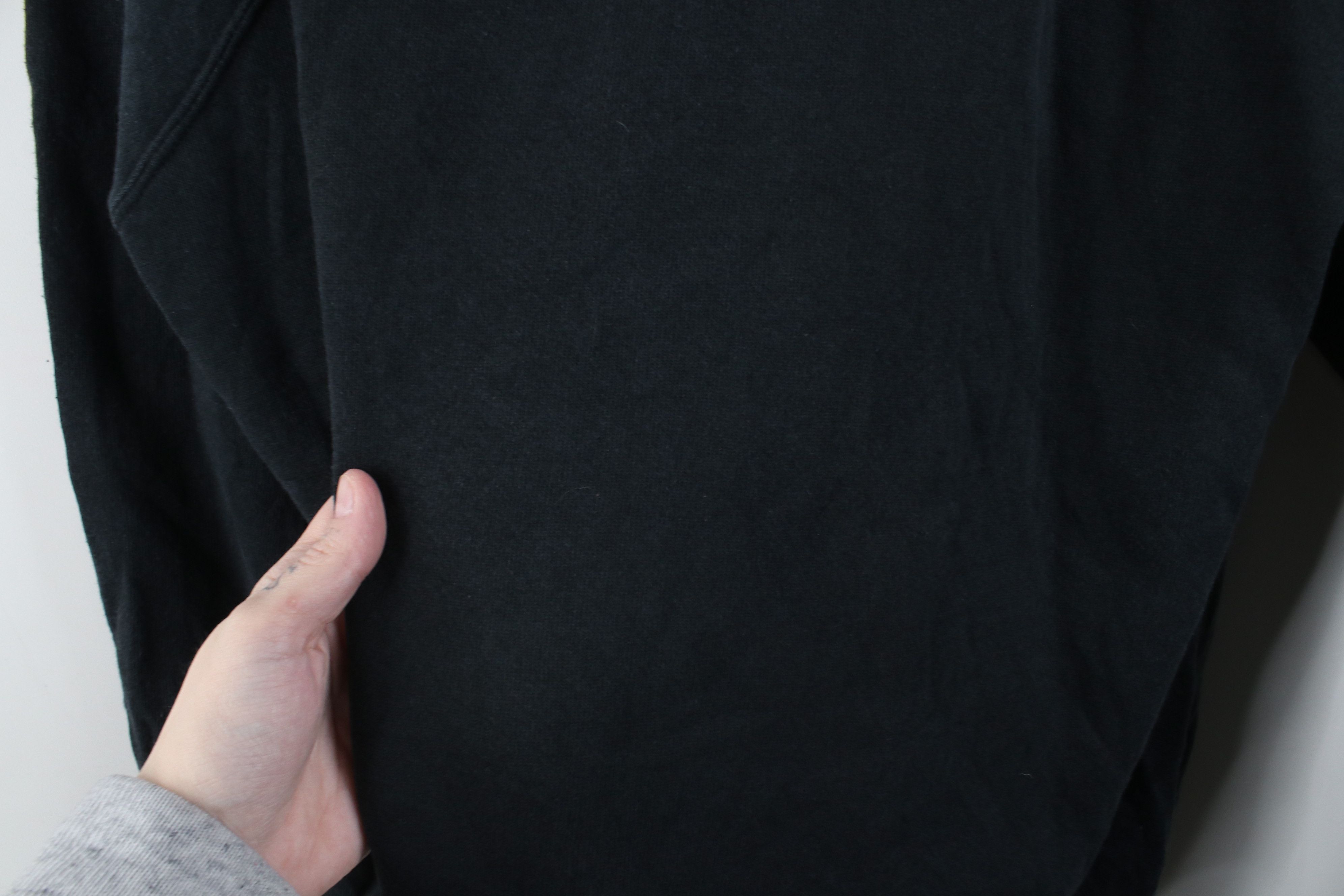 Vintage Vintage 90s Streetwear Faded Blank Crewneck Sweatshirt Black Size XL / US 12-14 / IT 48-50 - 5 Thumbnail