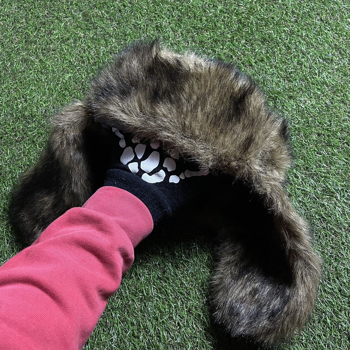 Vintage Vintage Y2K Fuzzy Mohair Beanie Ushanka Alt Goth Workwear OS Size ONE SIZE - 3 Thumbnail