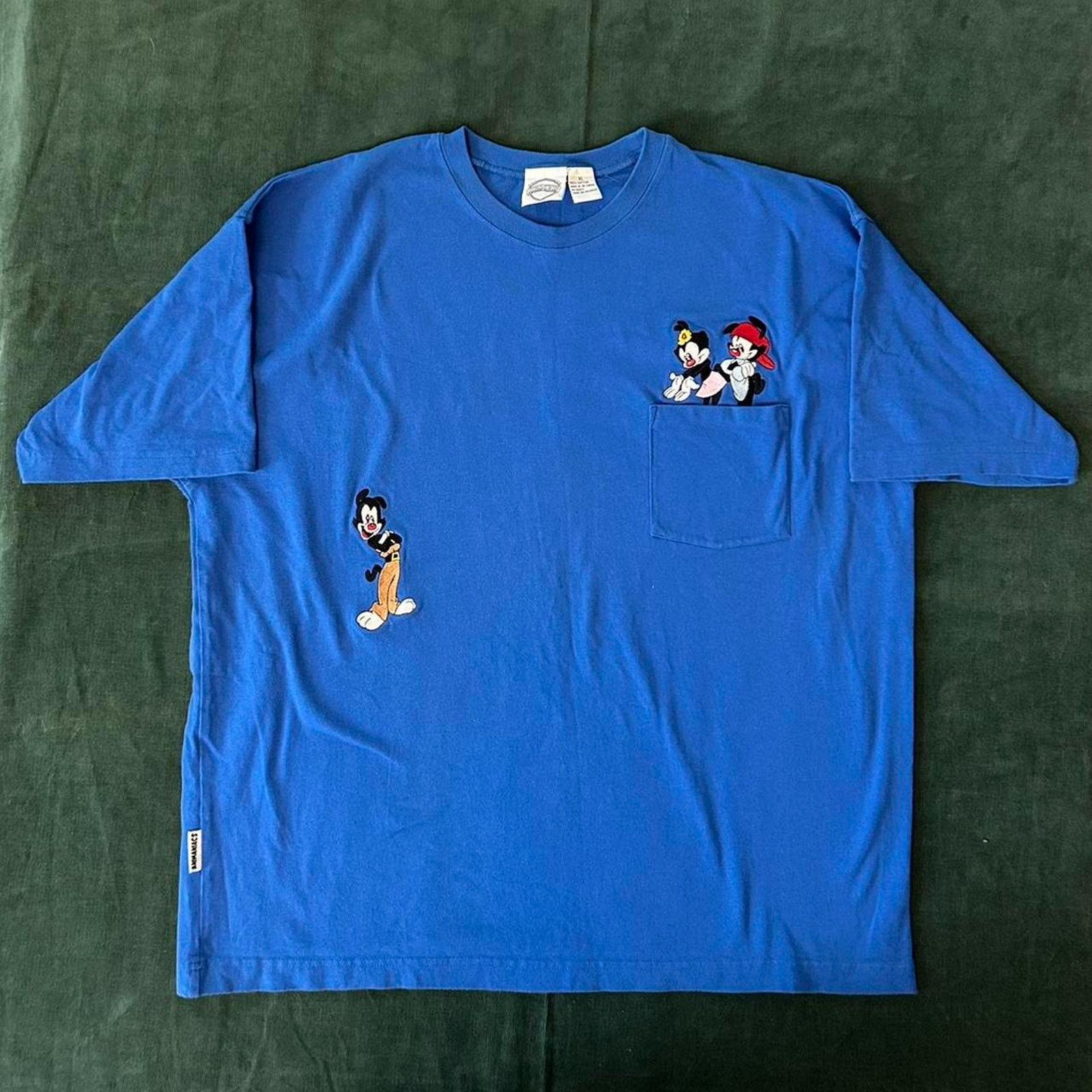 Warner Bros Vintage animaniacs embroidered shirt Size US XL / EU 56 / 4 - 1 Thumbnail