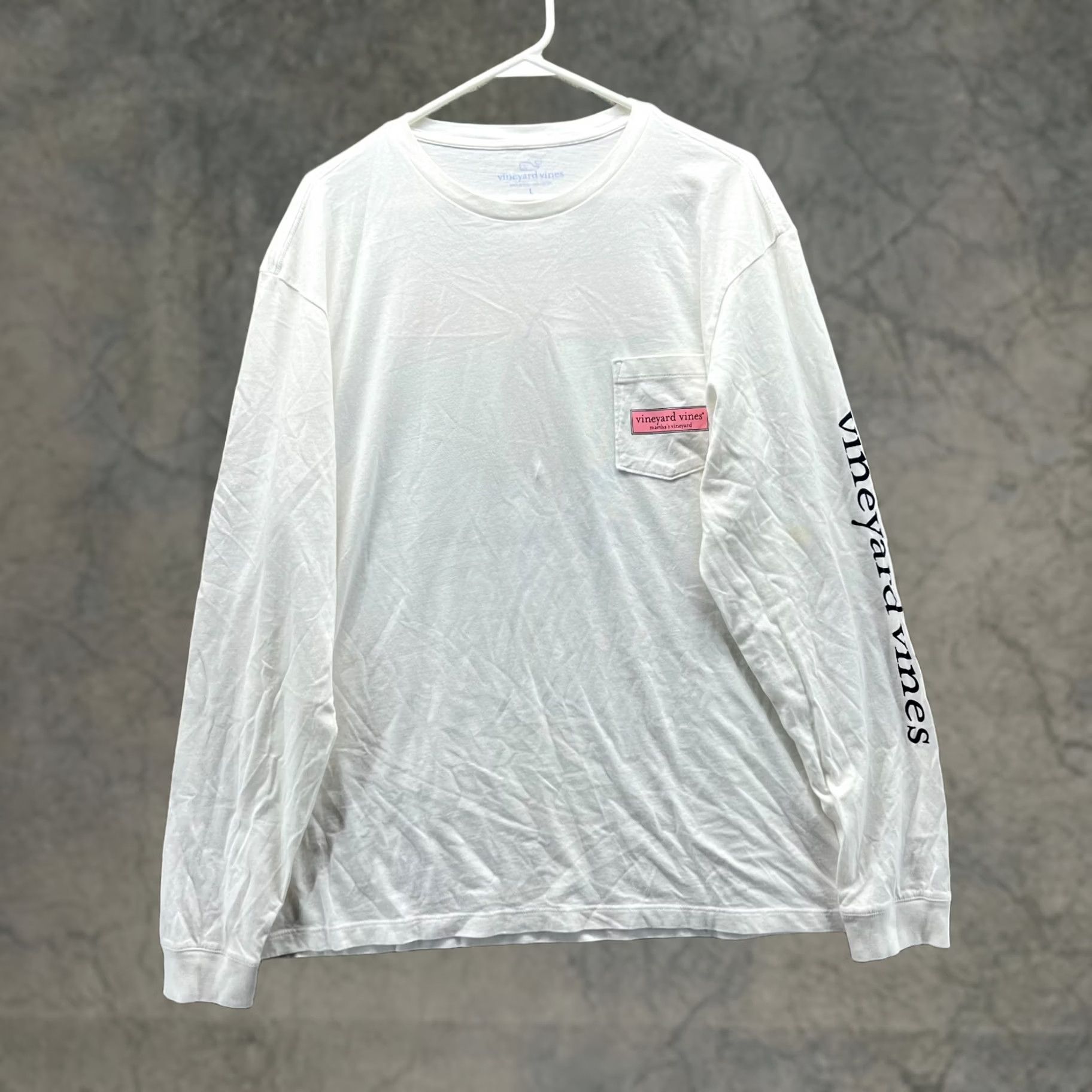 Vineyard Vines Vineyard Vines Shirt Men L White Long Sleeve Crew Neck Logo Whale Tie The One On Size US L / EU 52-54 / 3 - 1 Thumbnail