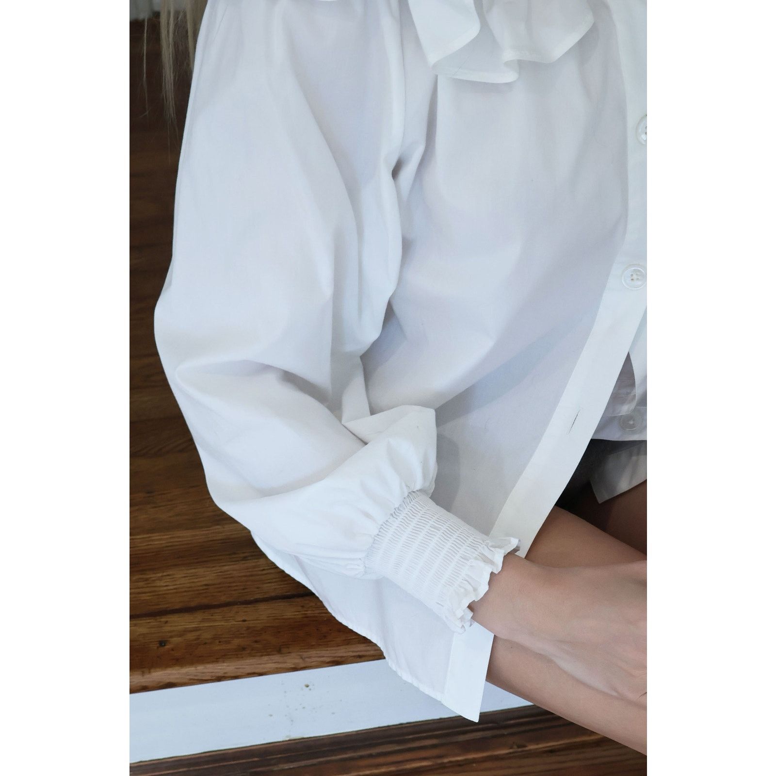 Marc Jacobs Vintage Marc Jacobs White Cotton Button Down Blouse Size L / US 10 / IT 46 - 5 Thumbnail