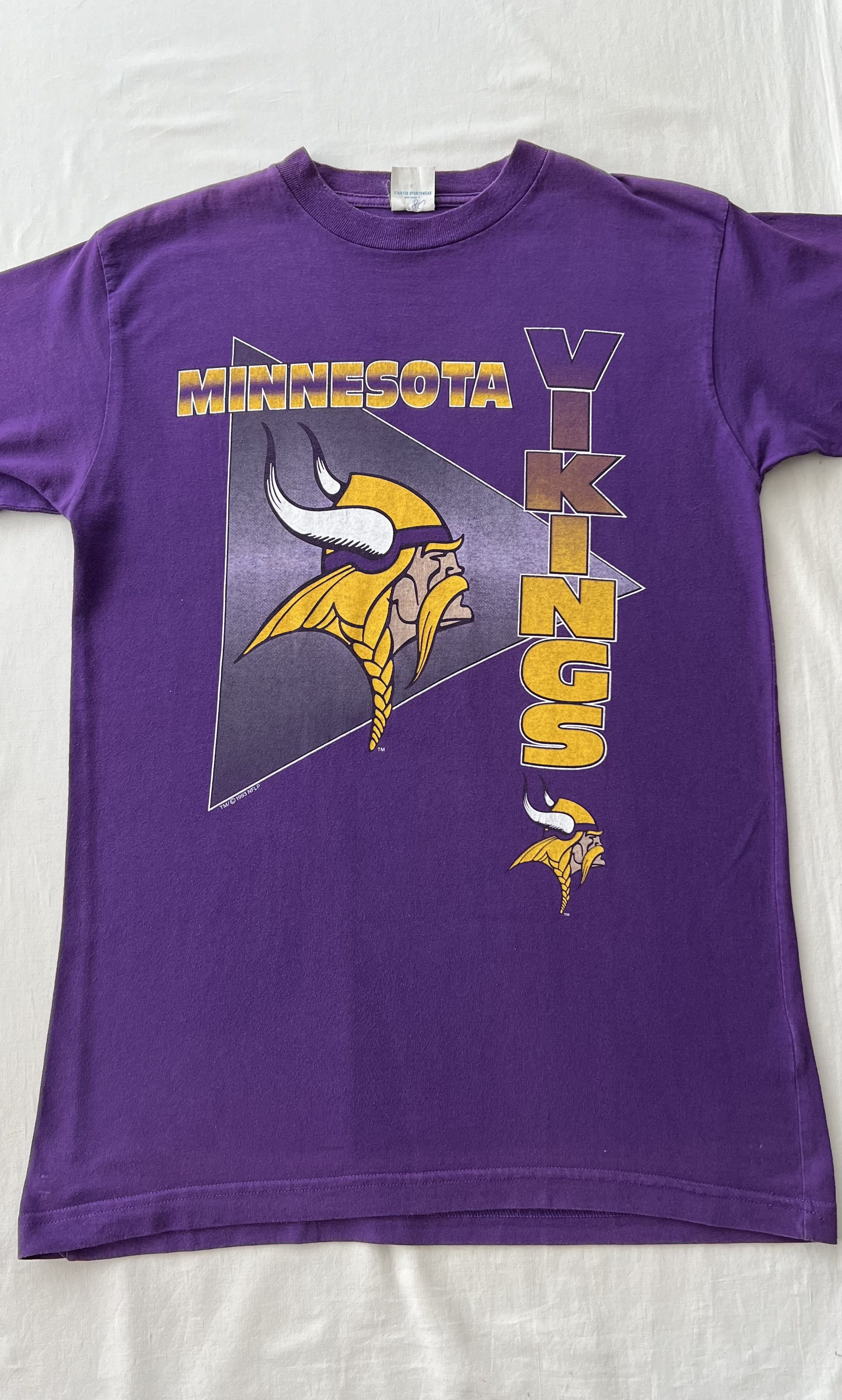 NFL Vintage 1993 Minnesota Vikings NFL Starter Purple T-shirt Size US M / EU 48-50 / 2 - 5 Thumbnail