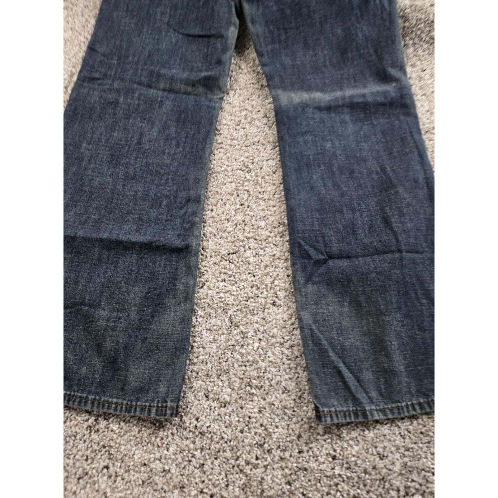 John Varvatos John Varvatos Jeans Mens 36x32 Blue Denim Straight Leg Baggy Fit Medium Wash 5-Pocket Distressed Regular Modern Rock USA Jeans Mens Size US 36 / EU 52 - 7 Thumbnail