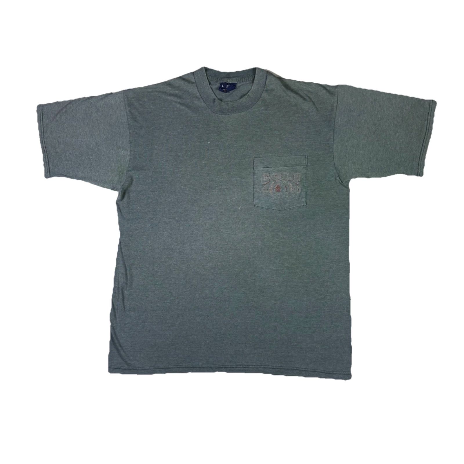 Vintage VINTAGE Golf Pocket T Shirt Blue Sunfaded Distressed Adult size Large 90s Y2K Size US L / EU 52-54 / 3 - 2 Thumbnail