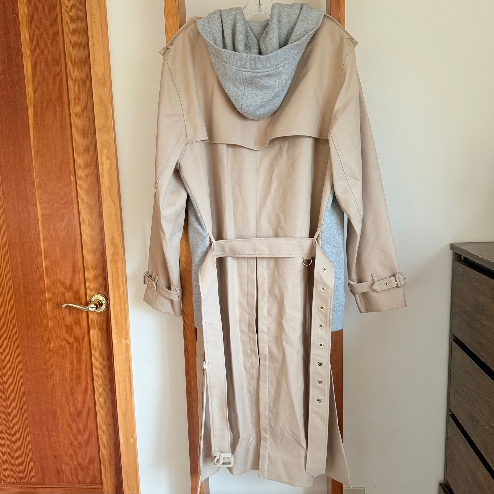 Burberry Burberry Cotton Jersey Trench Coat UK52 US42 Rare Size US L / EU 52-54 / 3 - 2 Thumbnail