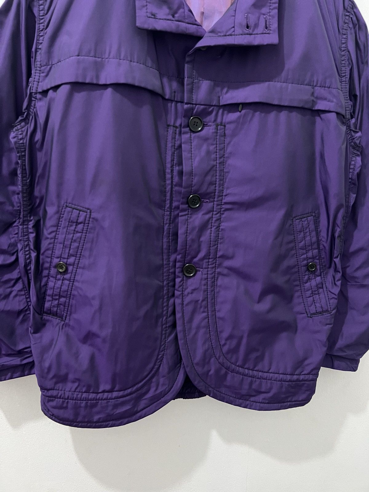 Issey Miyake Issey Miyake - S/S17 Stand Collar Blouson Jacket Size US L / EU 52-54 / 3 - 3 Thumbnail