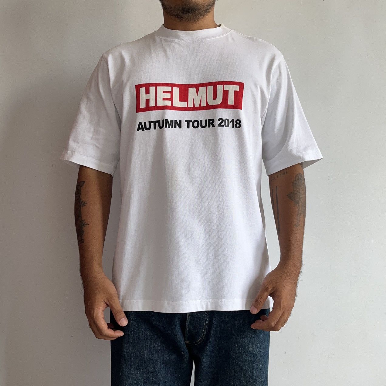 Helmut Lang Helmut Lang Autumn Tour 2018 Tshirt Size US S / EU 44-46 / 1 - 1 Thumbnail