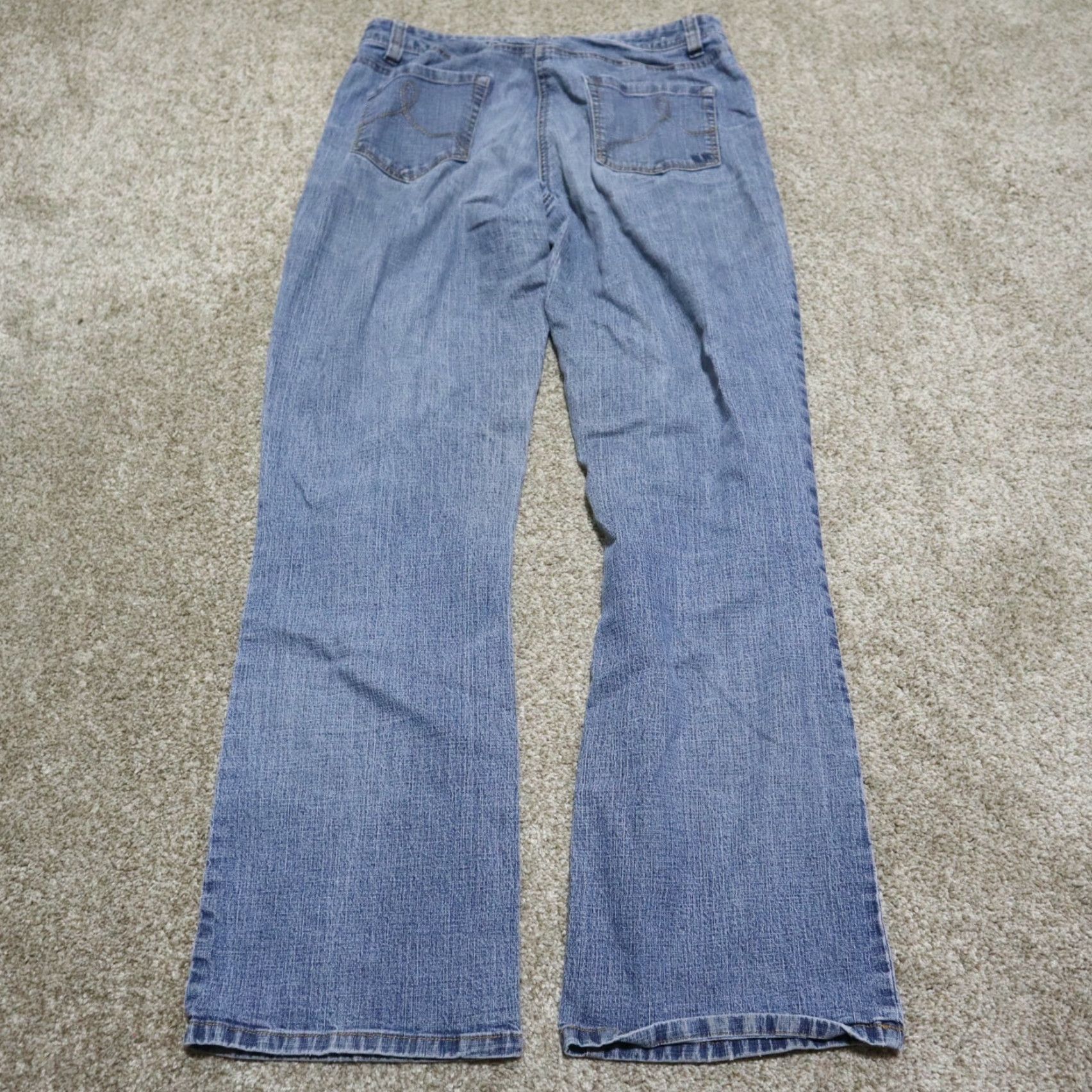 Rochas Rocha Jeans Boot Cut Blue Women's Size 12 Bottoms Jeans Bootcut Slimming Color Blue Rocha Womens 12 Jeans Size 34" / US 12 / IT 48 - 6 Thumbnail