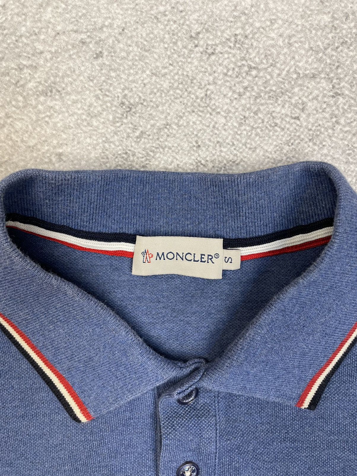 Moncler Rare Moncler Polo Shirt Long Sleeve Cotton Logo Size US S / EU 44-46 / 1 - 10 Thumbnail