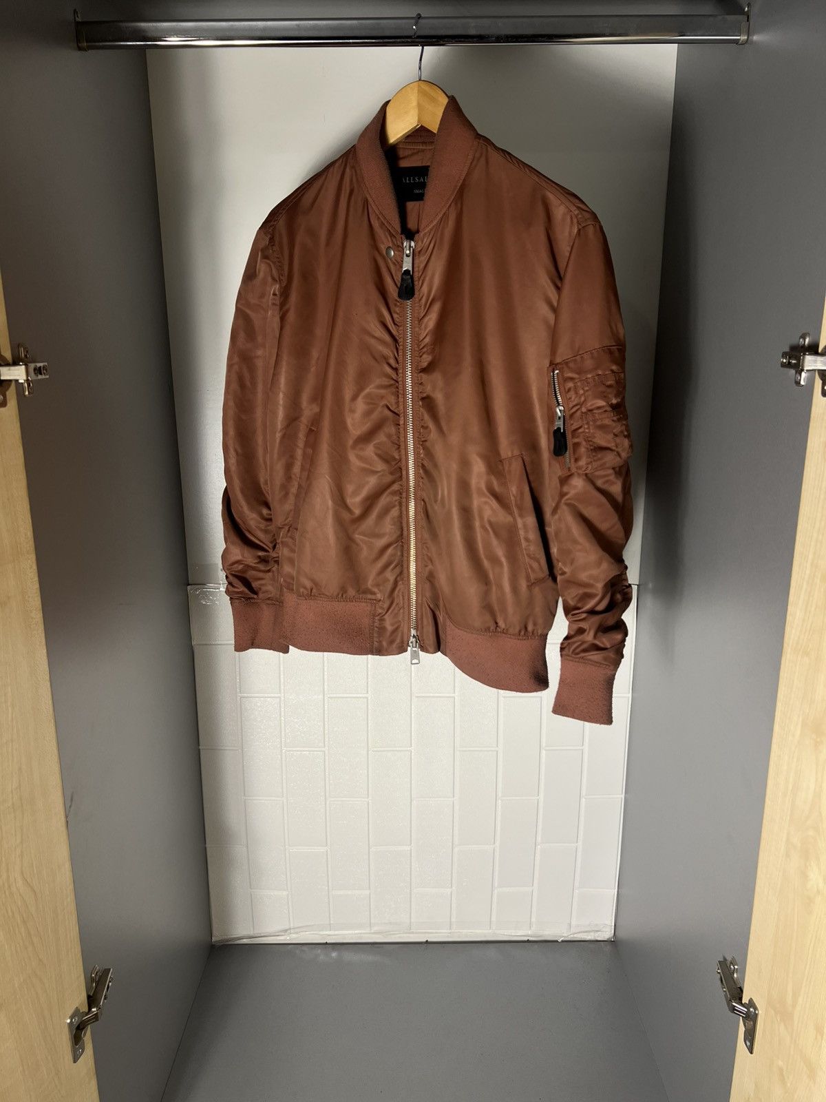 Allsaints VINTAGE ALLSAINTS MY BOMBER TALON ZIP JACKET DESIGNER Y2K Size US S / EU 44-46 / 1 - 4 Thumbnail