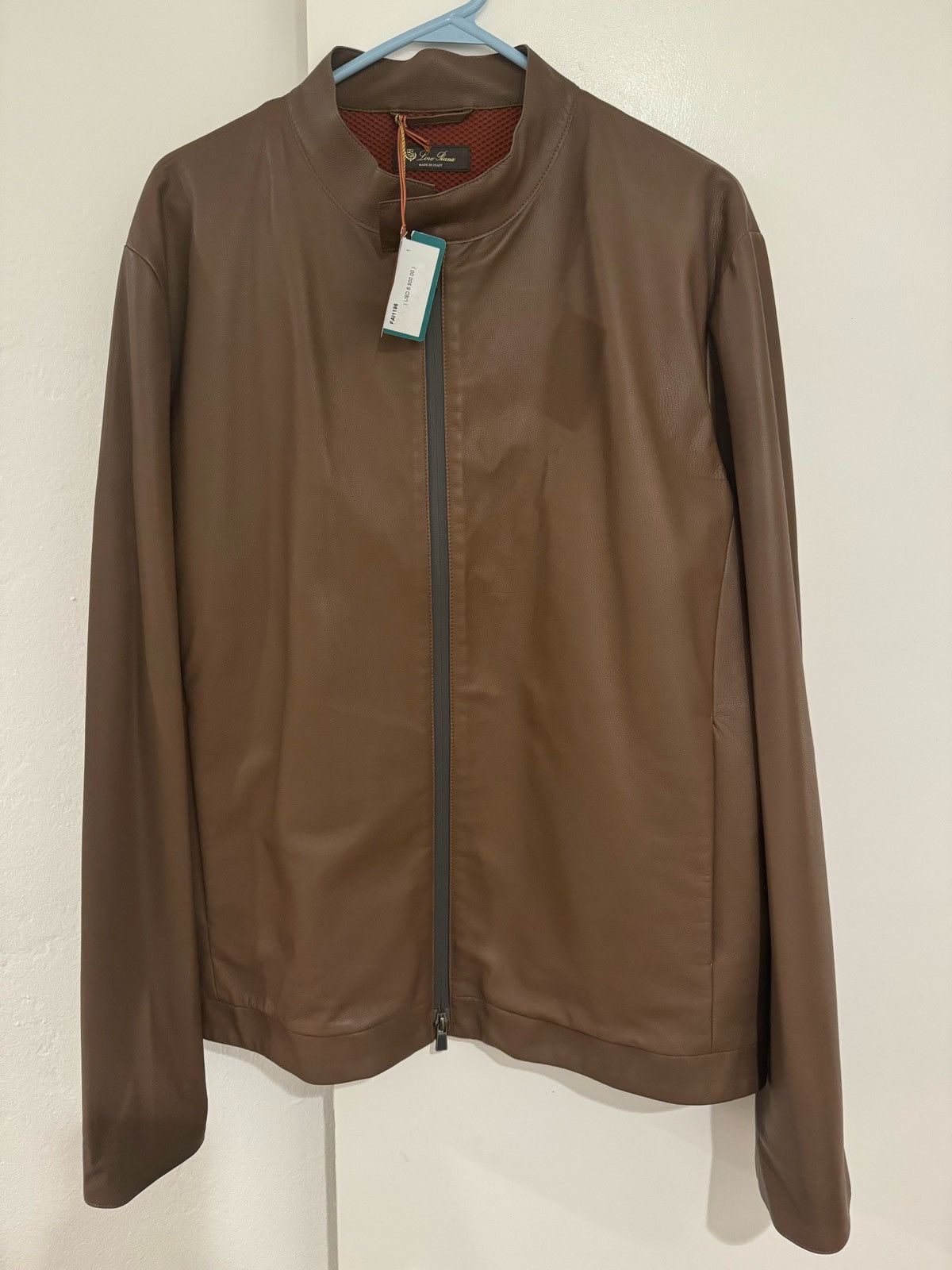 Loro Piana brown leather jacket