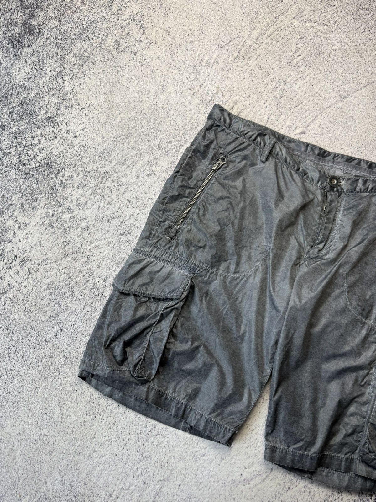 Vintage David Mayer Noman Nylon Metal cargo Shorts Stone Island Styl Size US 32 / EU 48 - 2 Thumbnail