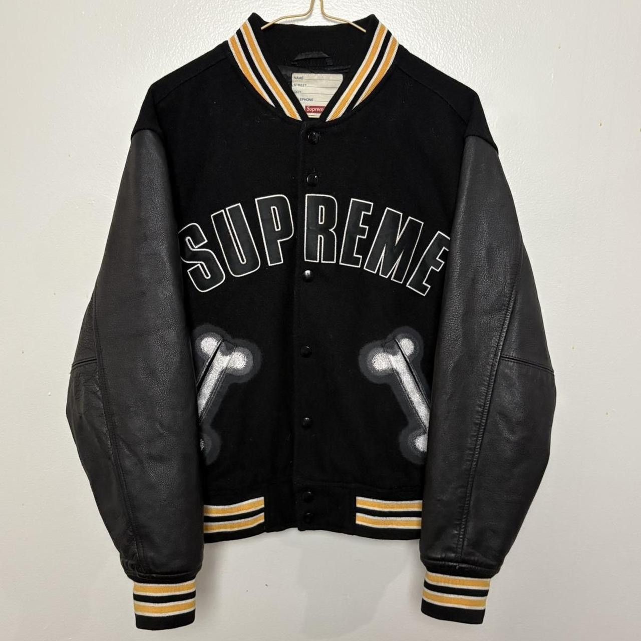 シュプリーム supreme bone varsity jacket Supreme Bone Varsity Jacket (FW18) - $438