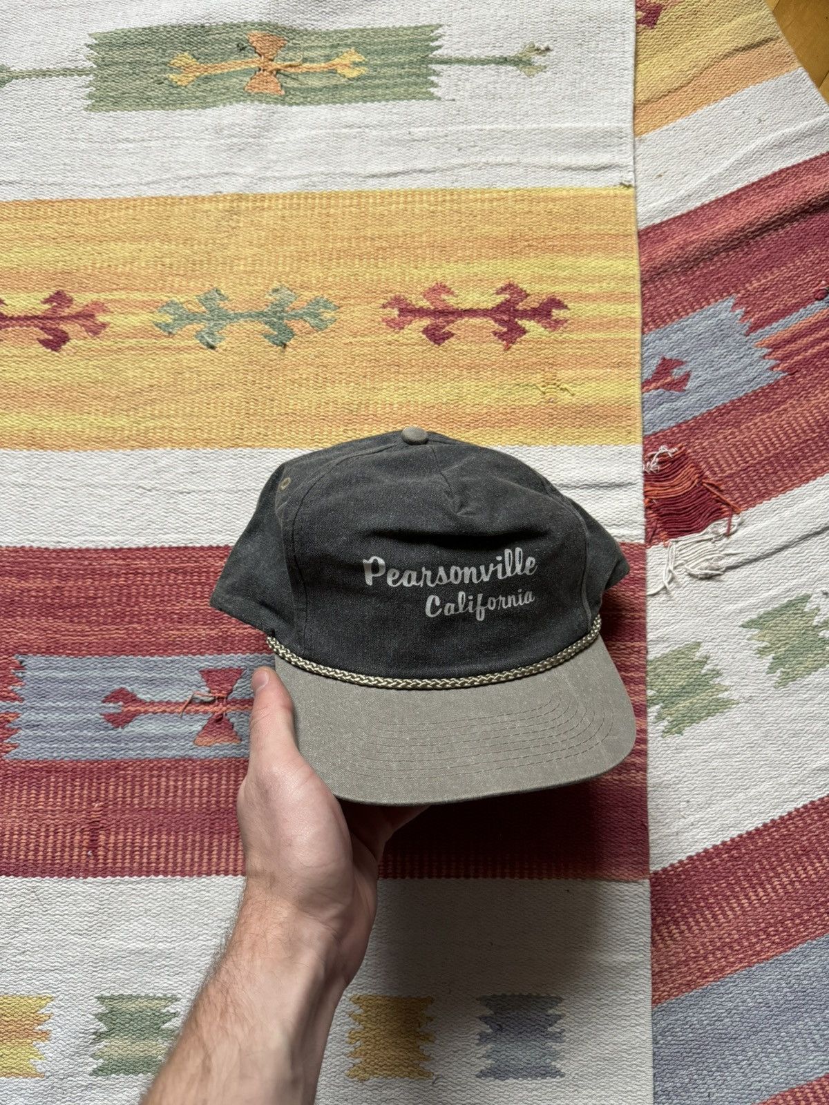 Vintage Vintage 90’s Pearsonville California USA Hat Size ONE SIZE - 3 Thumbnail