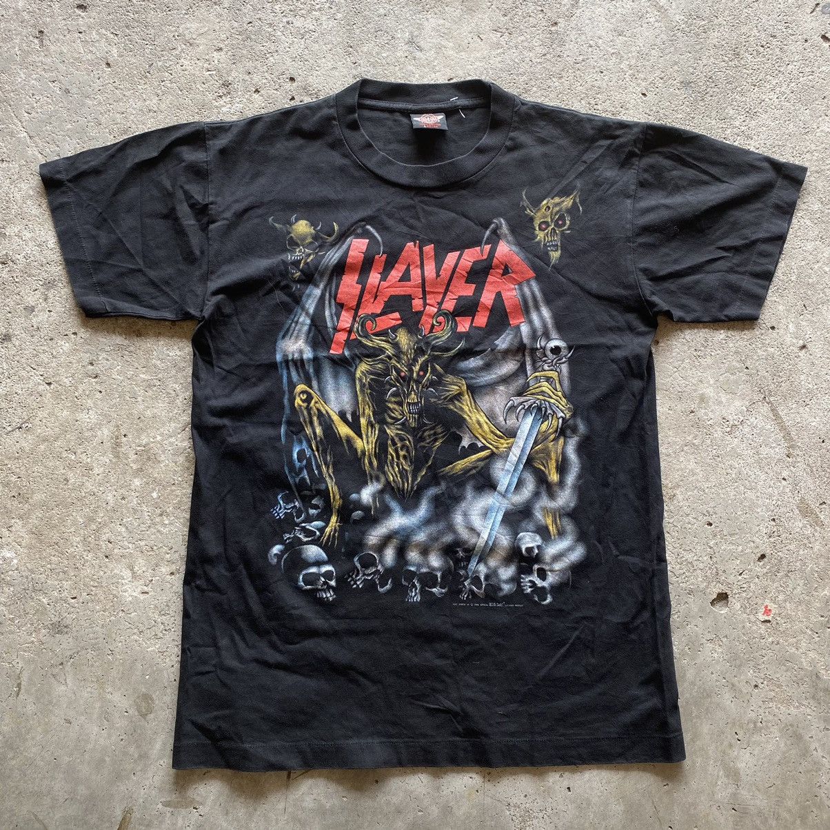 Band Tees × Slayer × Vintage 1996 RARE Slayer (grey graphic) t-shirt |  Grailed