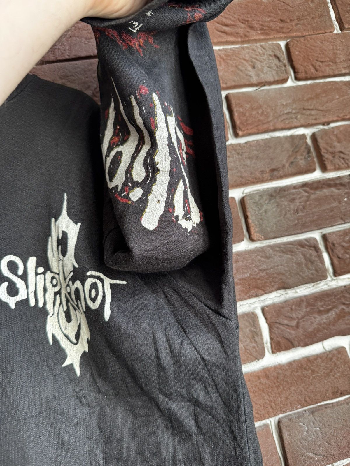 Band Tees Rare Vintage 90s Slipknot Numetal Band Tee Hoodie CLarge Size US XL / EU 56 / 4 - 12 Thumbnail