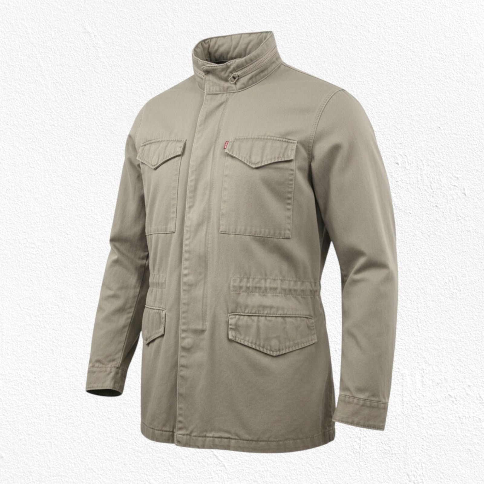 Levi's Levi’s Khaki Cotton Utility Field Jacket Safari Size Medium Size M / US 6-8 / IT 42-44 - 1 Thumbnail