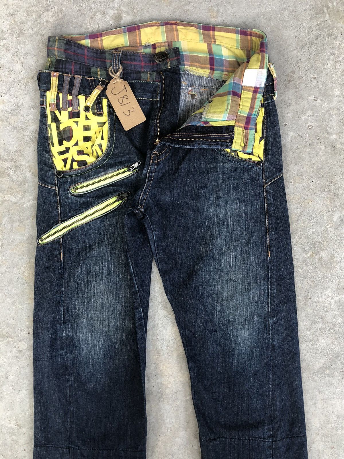 Hysteric Glamour Japanese Plsntiful Double Waist Distressed Jeans Size US 31 - 4 Thumbnail