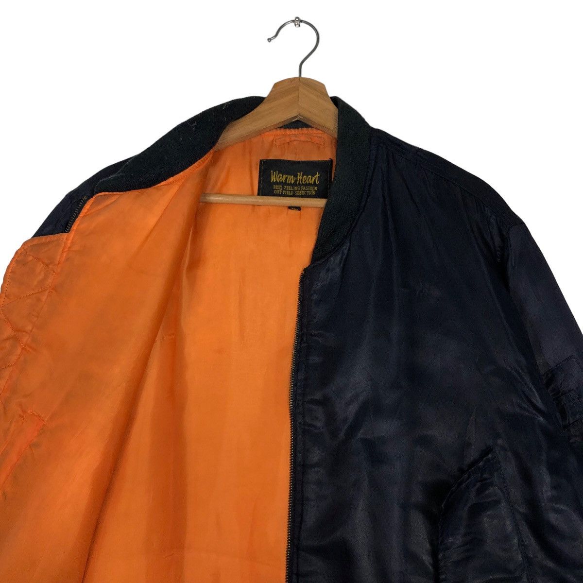 Japanese Brand 🔥RIOT RIOT WARM HEART VINTAGE BOMBER JACKET NYLON Size US M / EU 48-50 / 2 - 11 Thumbnail