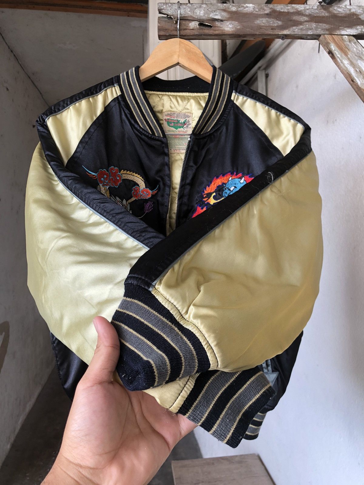 Vintage Vintage 90s Ted Company Embroidery Dragon Sukajan Jacket Size US XS / EU 42 / 0 - 8 Thumbnail
