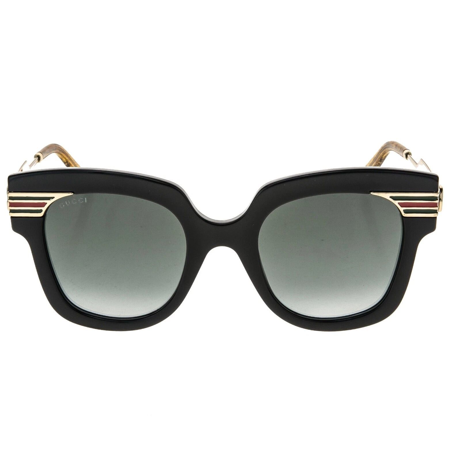 Gucci GUCCI GG0281S WEB Stripe 0281 Gold Black Sunglasses 001 Size ONE SIZE - 10 Thumbnail