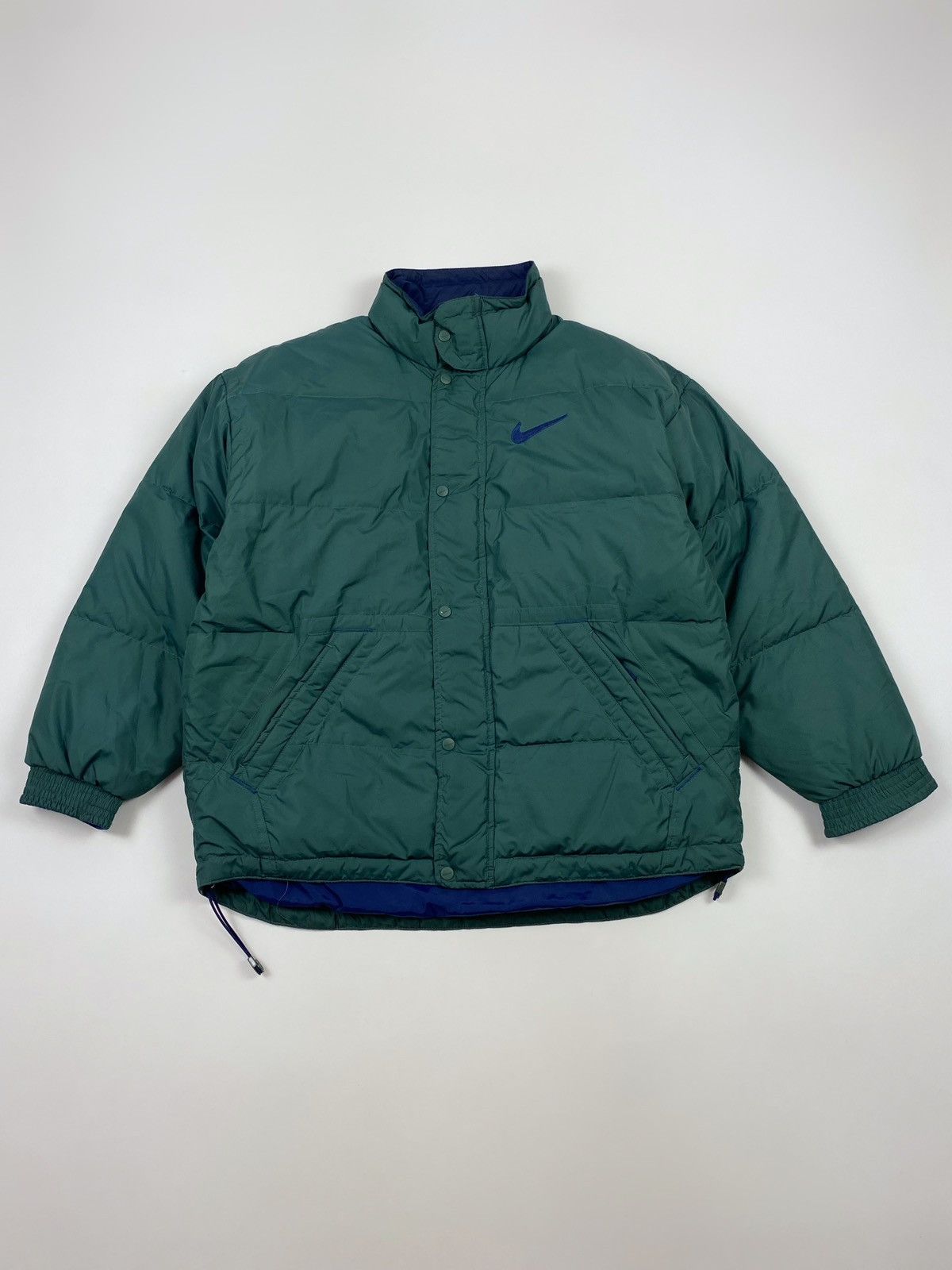 Vintage 1990’s Vintage Nike Big Swoosh Puffer Jacket Size US L / EU 52-54 / 3 - 1 Thumbnail