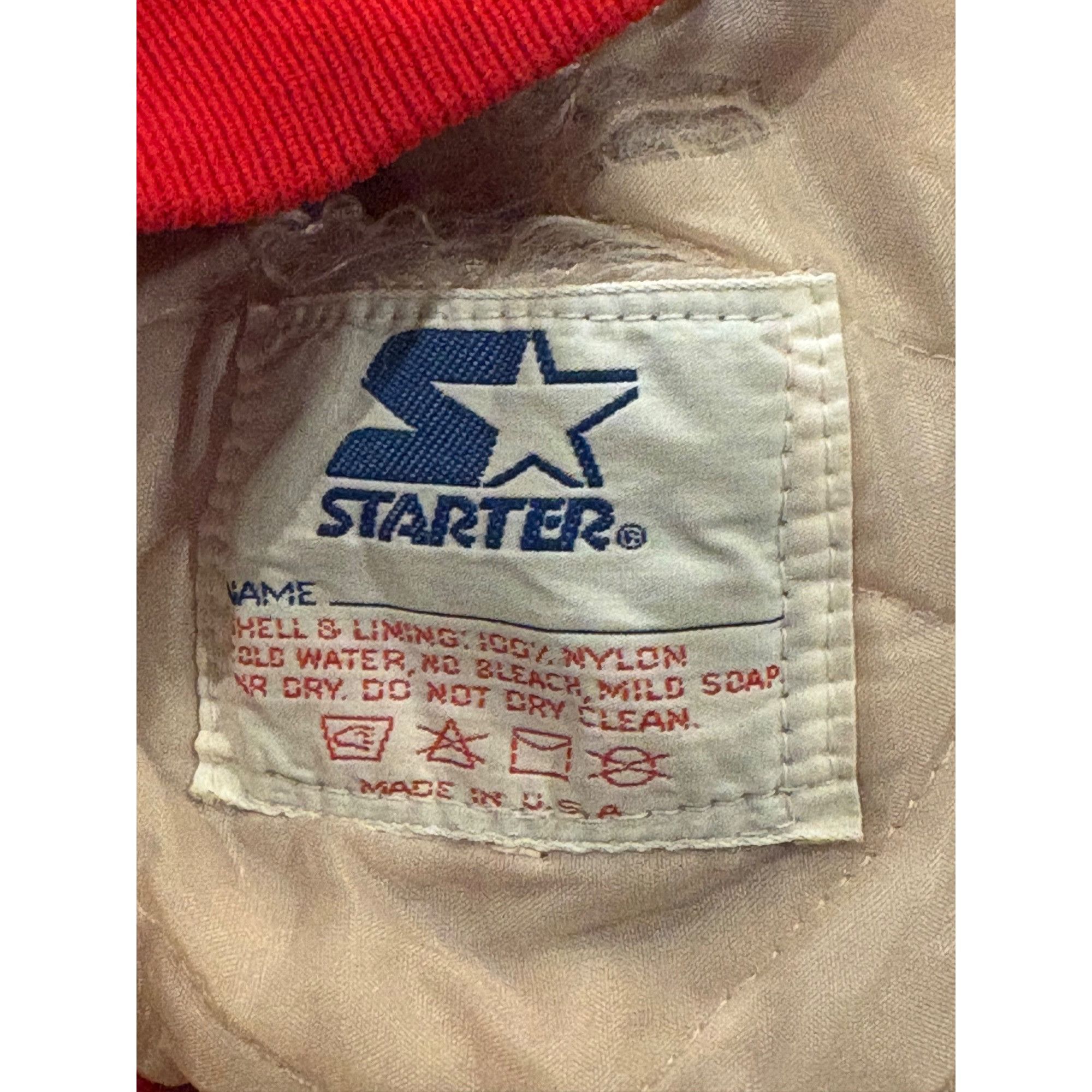 Starter Rare Vintage 80s Starter New York Giants NFL Red Satin Jacke Size US XL / EU 56 / 4 - 7 Thumbnail