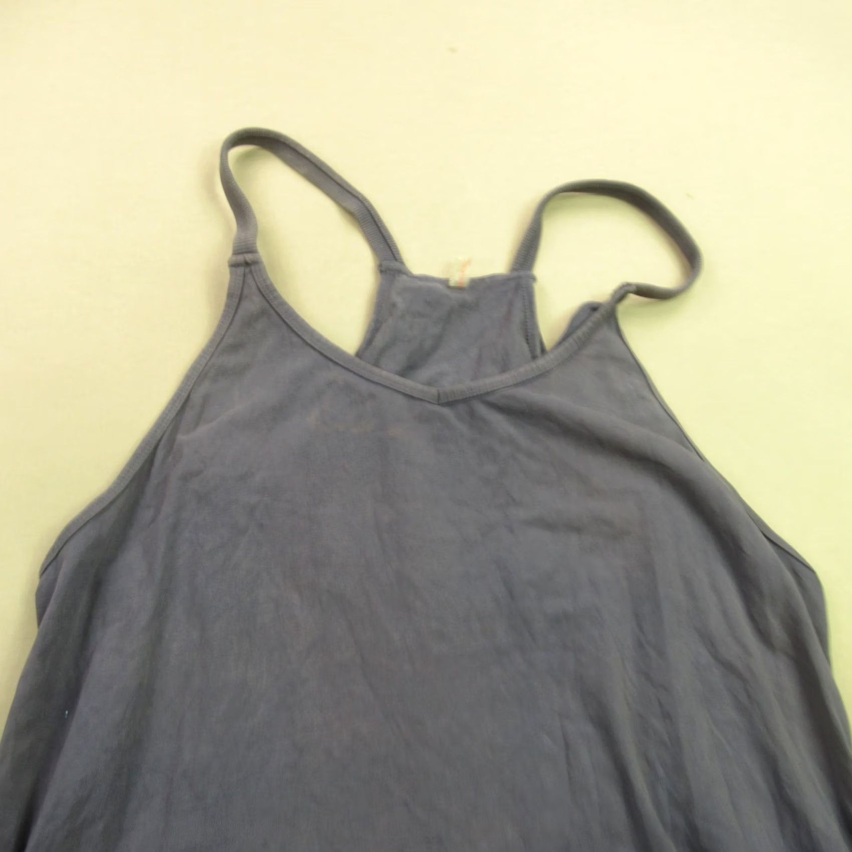 Free People Free People Shirt Womens Medium Sleeveless V Neck Pullover Pockets Blue Size M / US 6-8 / IT 42-44 - 3 Thumbnail