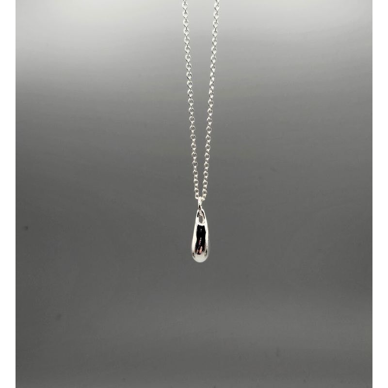 Other 18" Silver Plated Water Drop Necklace | Minimalist Size ONE SIZE - 6 Thumbnail