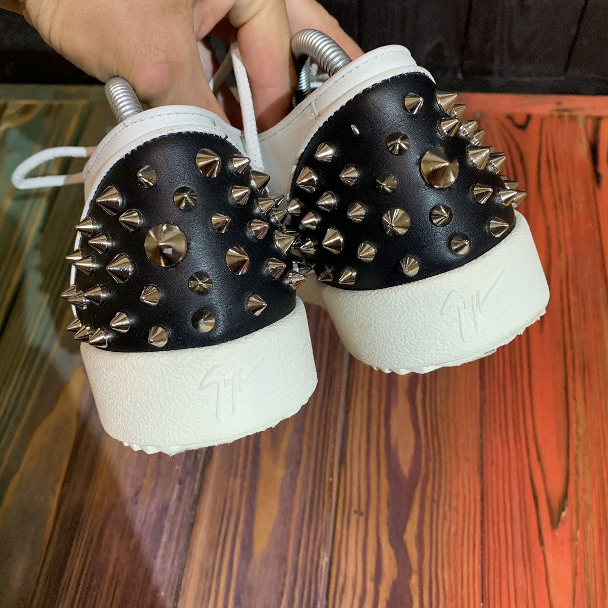 Giuseppe Zanotti Leather White Sneakers