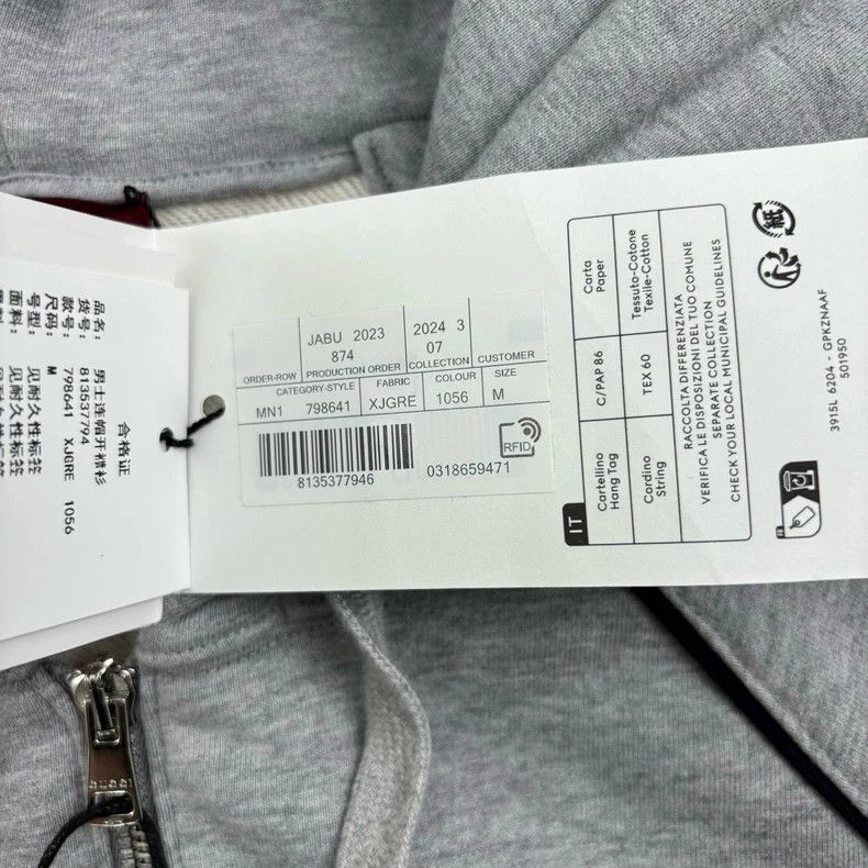 Gucci Gucci FW24 Embroidered Logo Hooded Zipper Sweatshirt Jacket Size US M / EU 48-50 / 2 - 6 Thumbnail