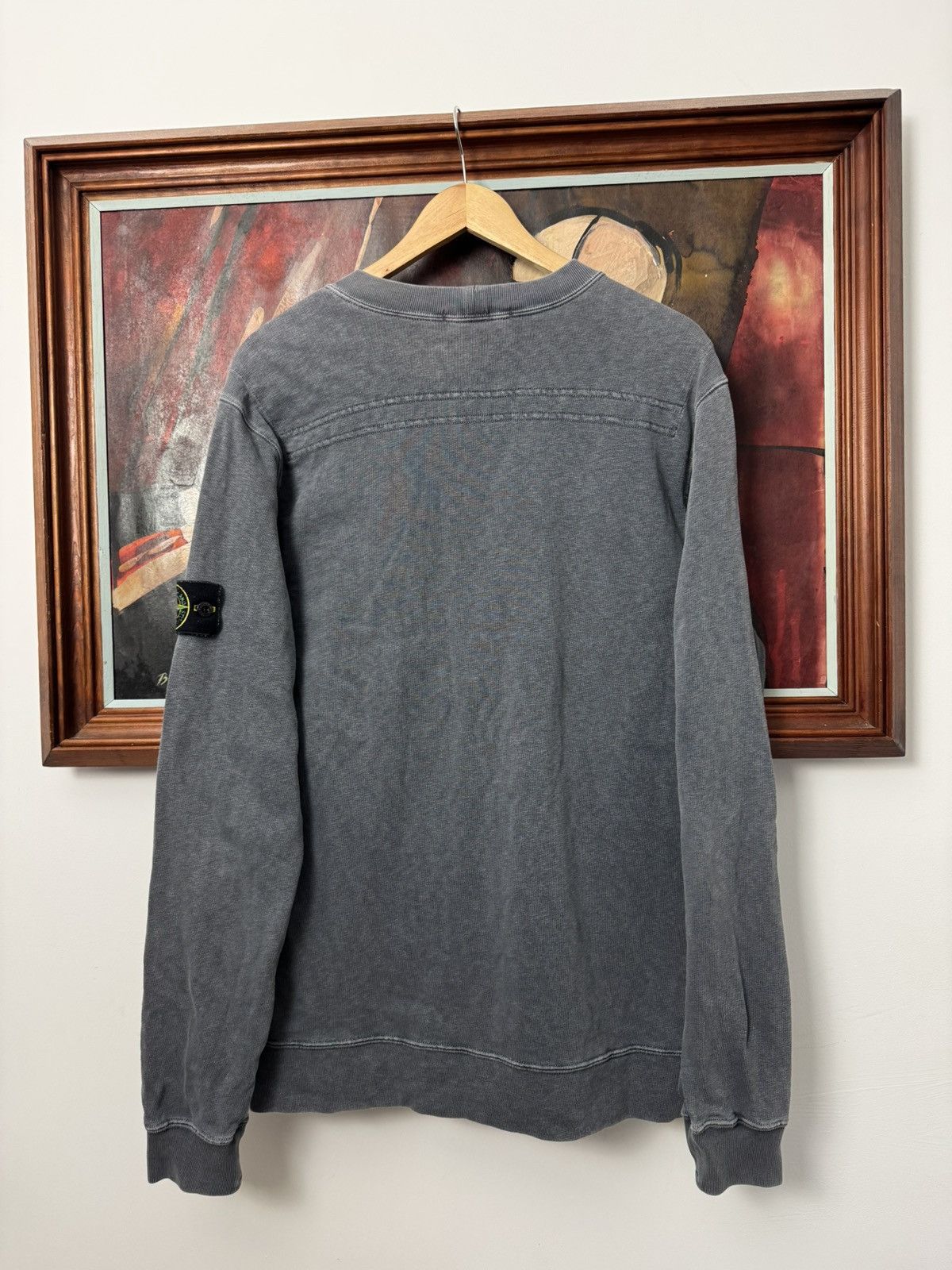 Stone Island Stone Island Vintage Washed Gray Crewneck Rare Streetwear Size US M / EU 48-50 / 2 - 2 Thumbnail