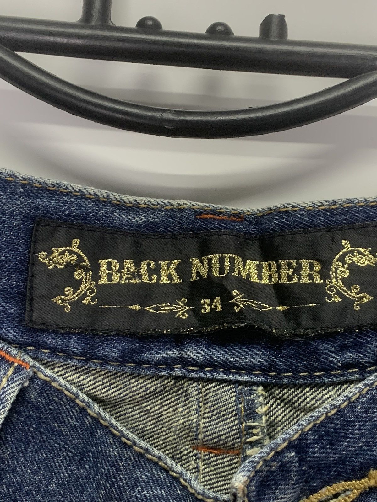 Vintage Back Number Distress Jeans Size US 34 / EU 50 - 15 Thumbnail