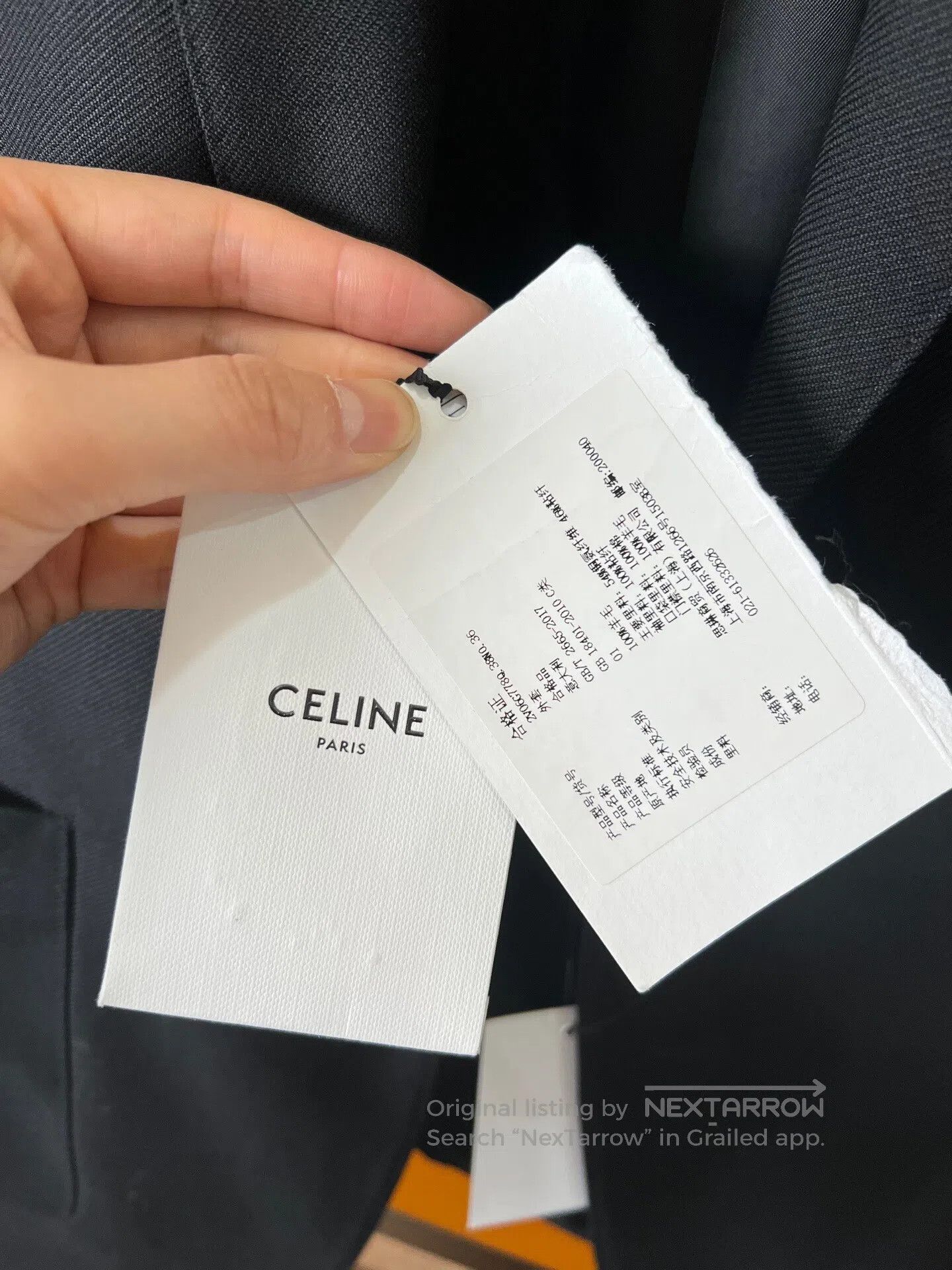 Celine CELINE Gold Button Two-Button Blazer| Size 36R - 4 Thumbnail